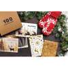 Better Office Products Christmas/Holiday Greeting Cards & Envs, 4in. x 6in. Gold and Metallic Foil, Blank Inside, 100PK 64590